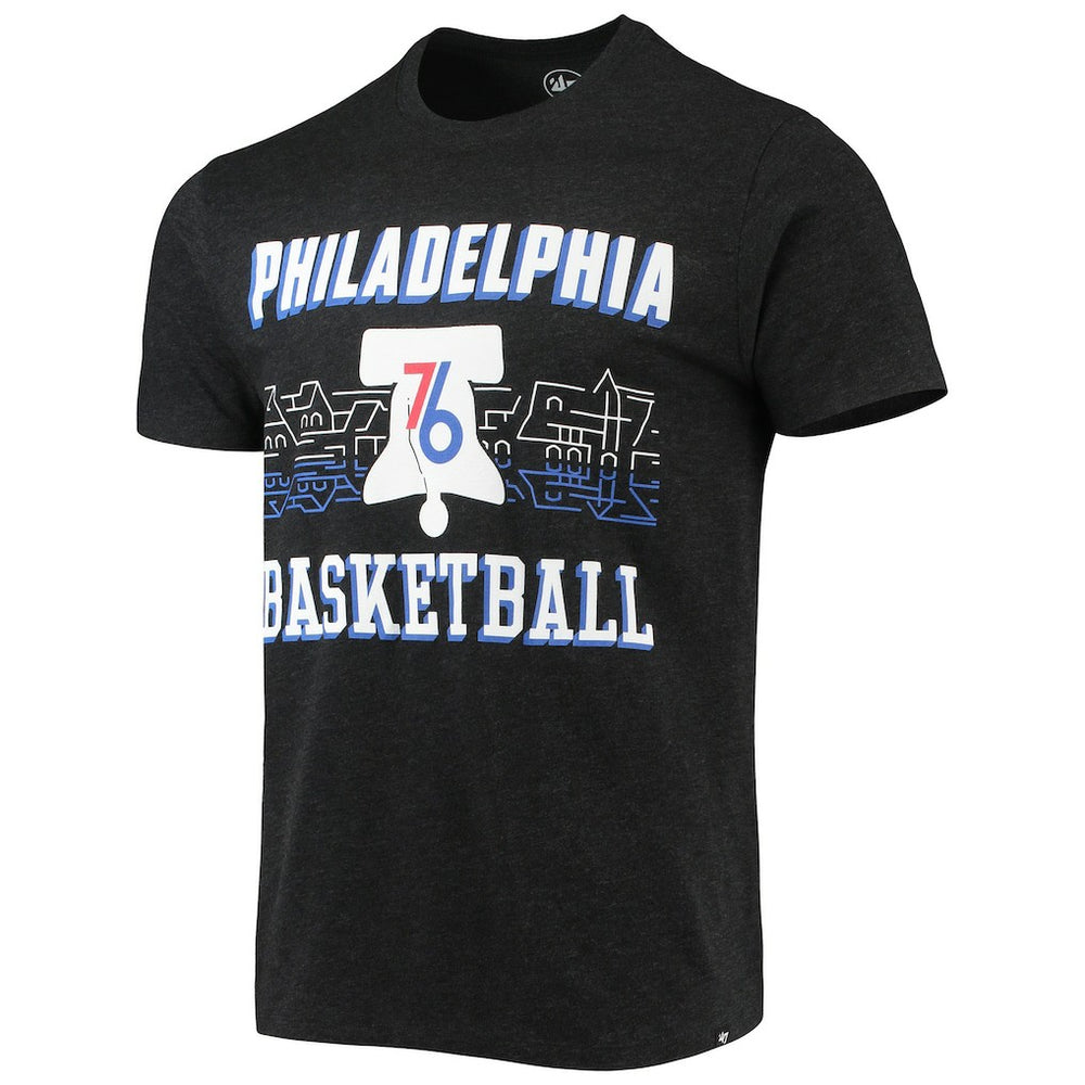 Philadelphia 76ers '47 City Edition Club T-Shirt Black - 47 brand