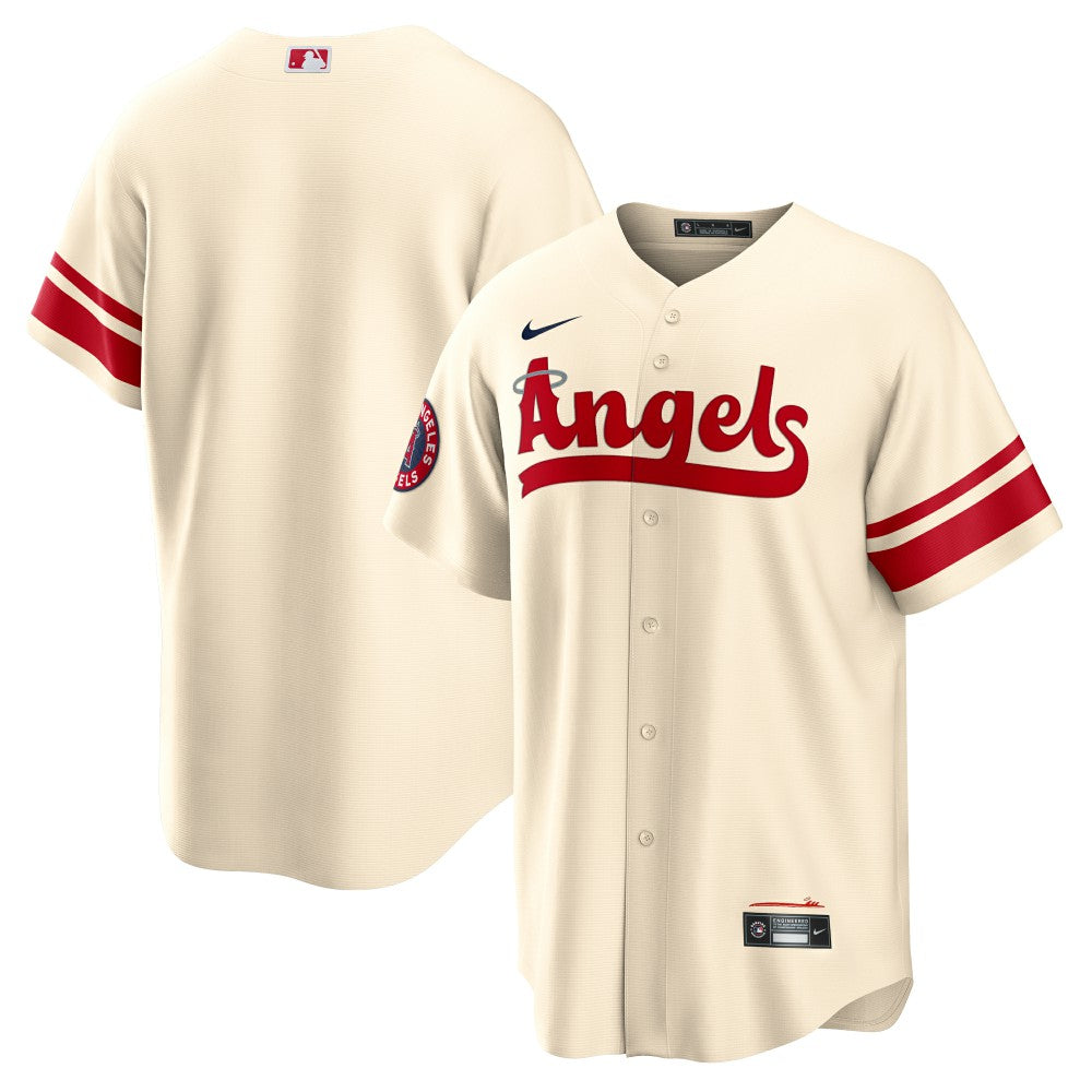 Los Angeles Angels Nike City Connect Replica Team Jersey - Cream Jerseys