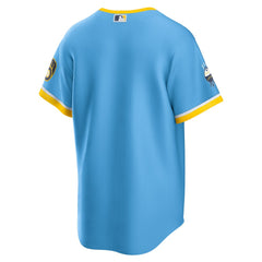 Milwaukee Brewers Nike City Connect Replica Team Jersey - Powder Blue Jerseys