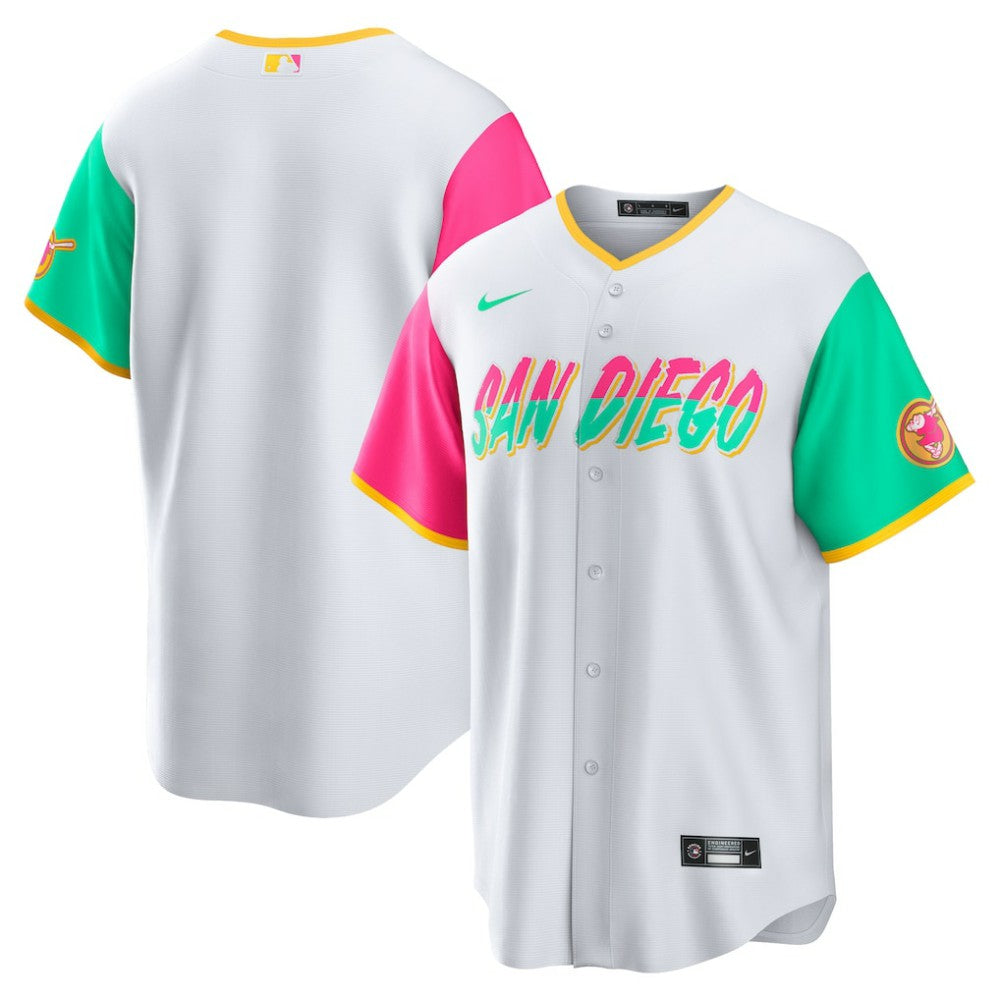 San Diego Padres Nike City Connect Replica Team Jersey - White Jerseys