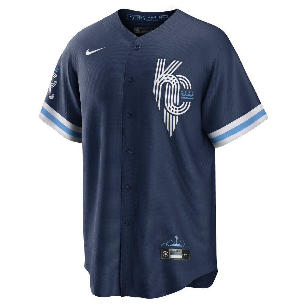 Salvador Perez Kansas City Royals Nike City Connect Replica Player Jersey - Navy Jerseys