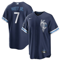Bobby Witt Jr. Kansas City Royals Nike City Connect Replica Player Jersey - Navy Jerseys