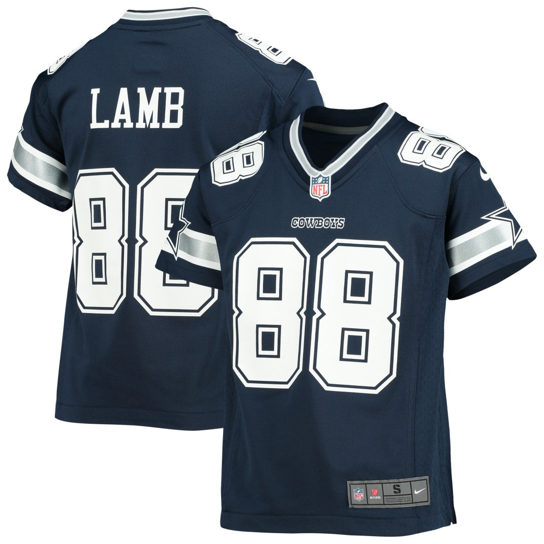 CeeDee Lamb Dallas Cowboys Youth Player Game Jersey - Navy Jerseys