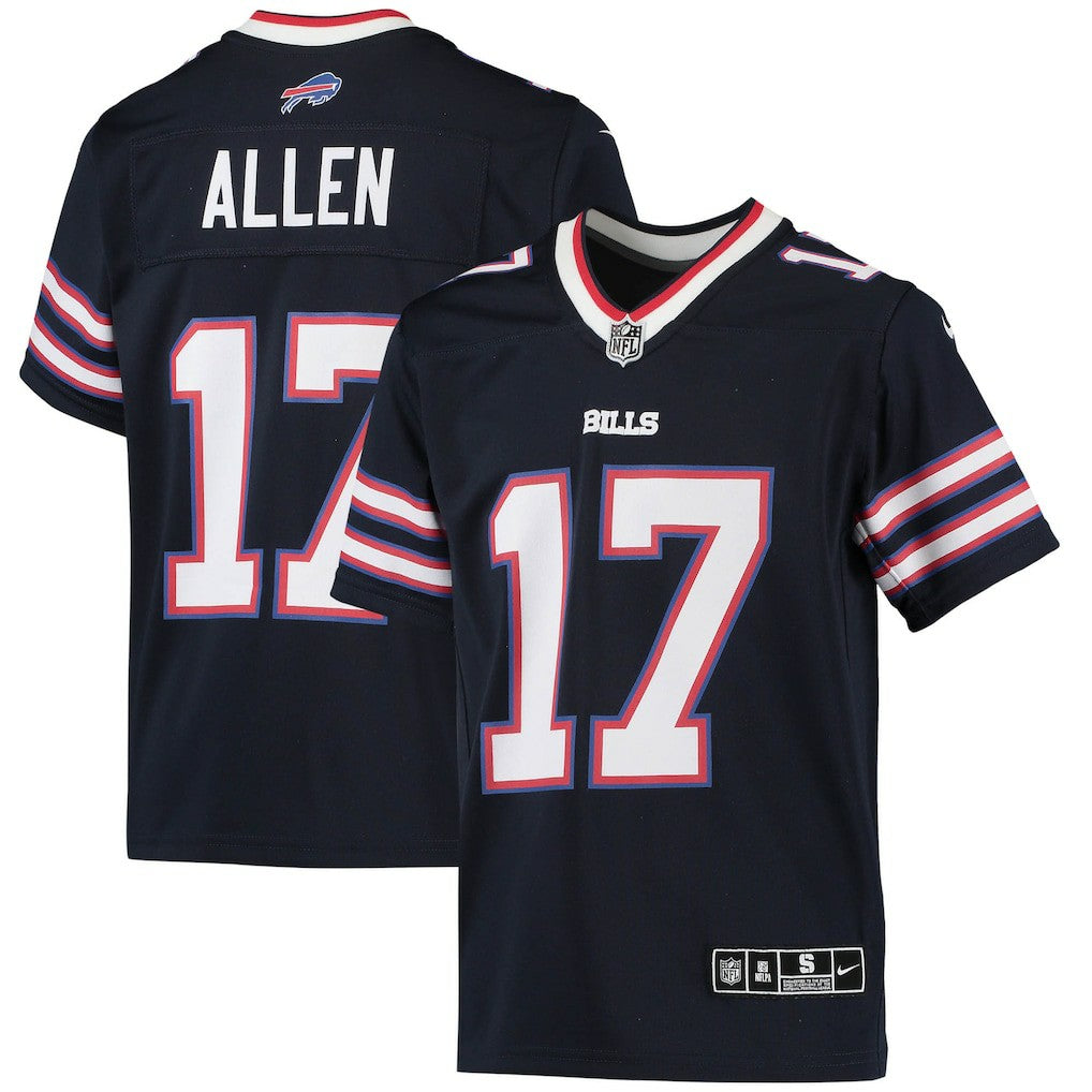 Josh Allen Buffalo Bills Youth Inverted Team Game Jersey - Navy Jerseys