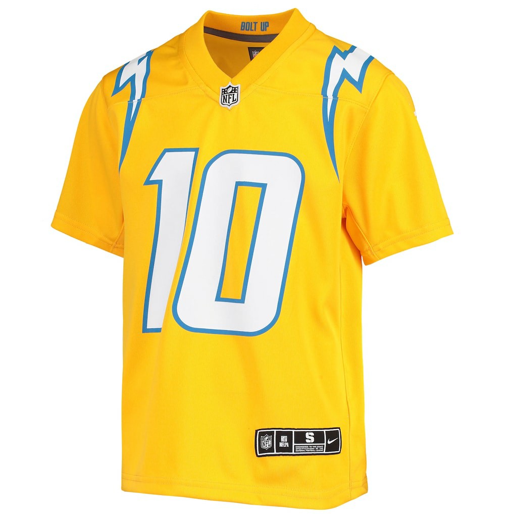 Justin Herbert Los Angeles Chargers Youth Inverted Team Game Jersey - Gold Jerseys