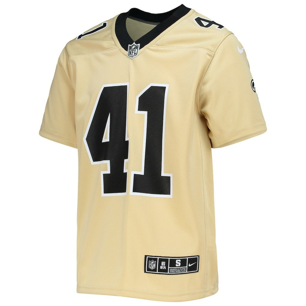 Alvin Kamara New Orleans Saints Youth Inverted Team Game Jersey - Gold Jerseys