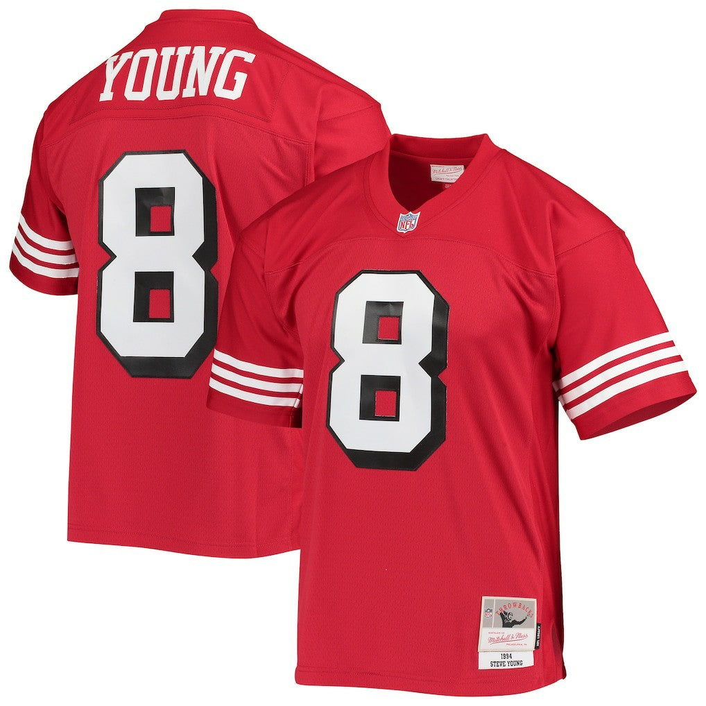 Steve Young San Francisco 49ers Legacy Replica Jersey - Scarlet Jerseys