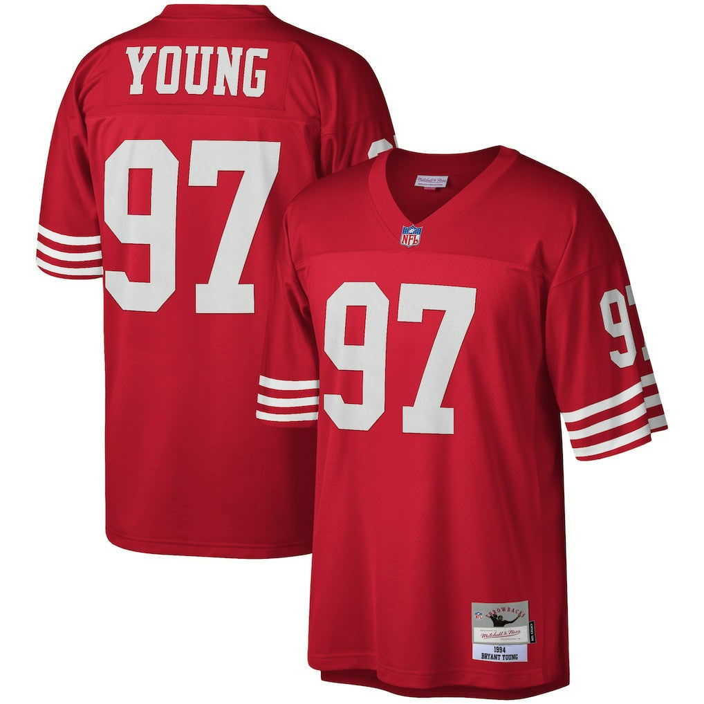 Bryant Young San Francisco 49ers Legacy Replica Jersey - Scarlet Jerseys