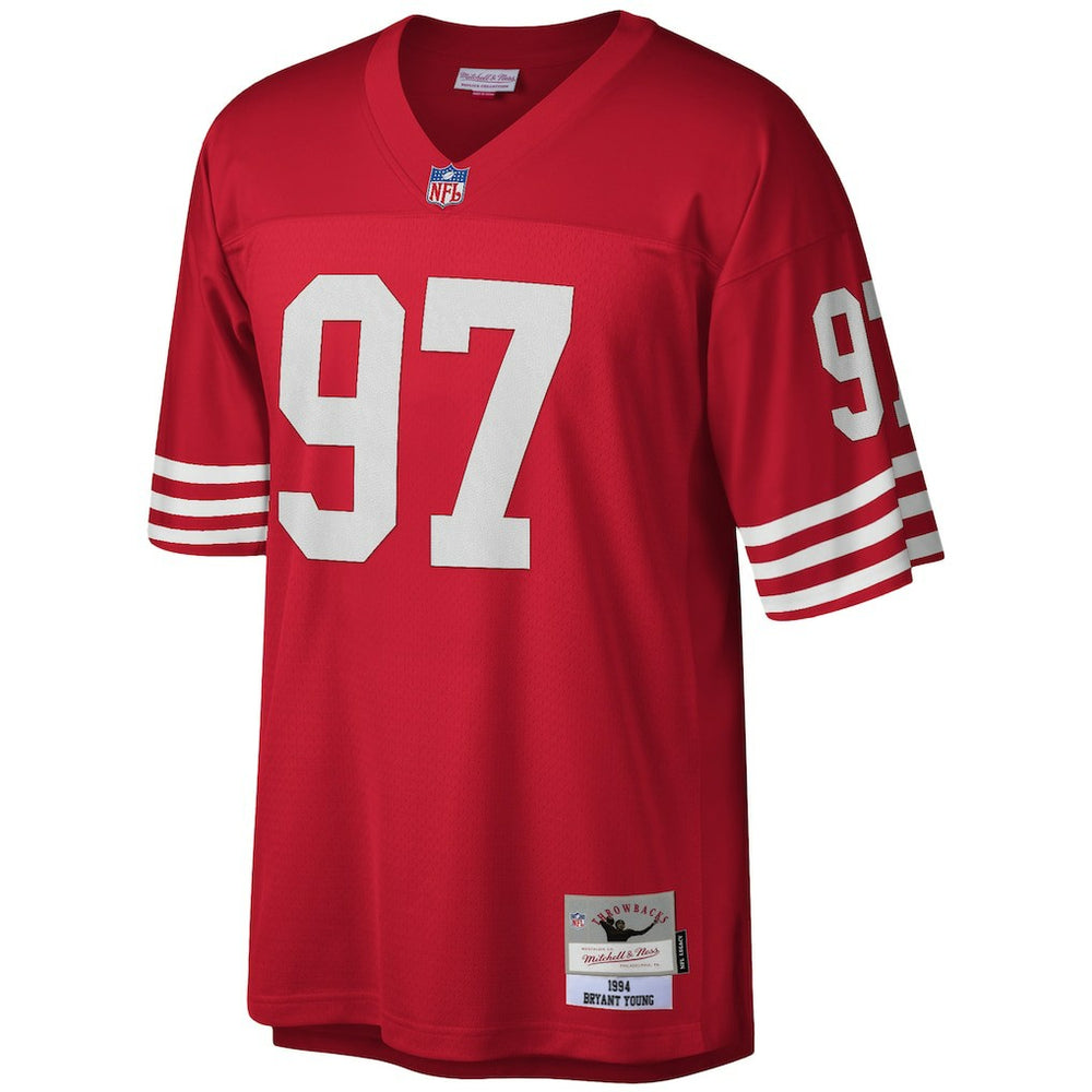 Bryant Young San Francisco 49ers Legacy Replica Jersey - Scarlet Jerseys