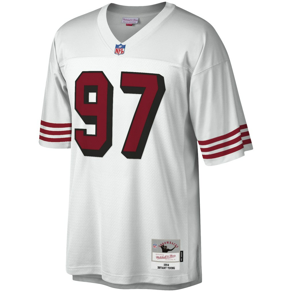 Bryant Young San Francisco 49ers Legacy Replica Jersey - White Jerseys