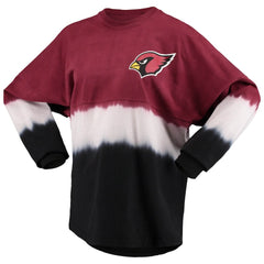 Arizona Cardinals Women's Ombre Long Sleeve T-Shirt - Cardinal/White T-shirts