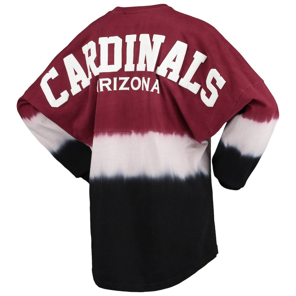 Arizona Cardinals Women's Ombre Long Sleeve T-Shirt - Cardinal/White T-shirts