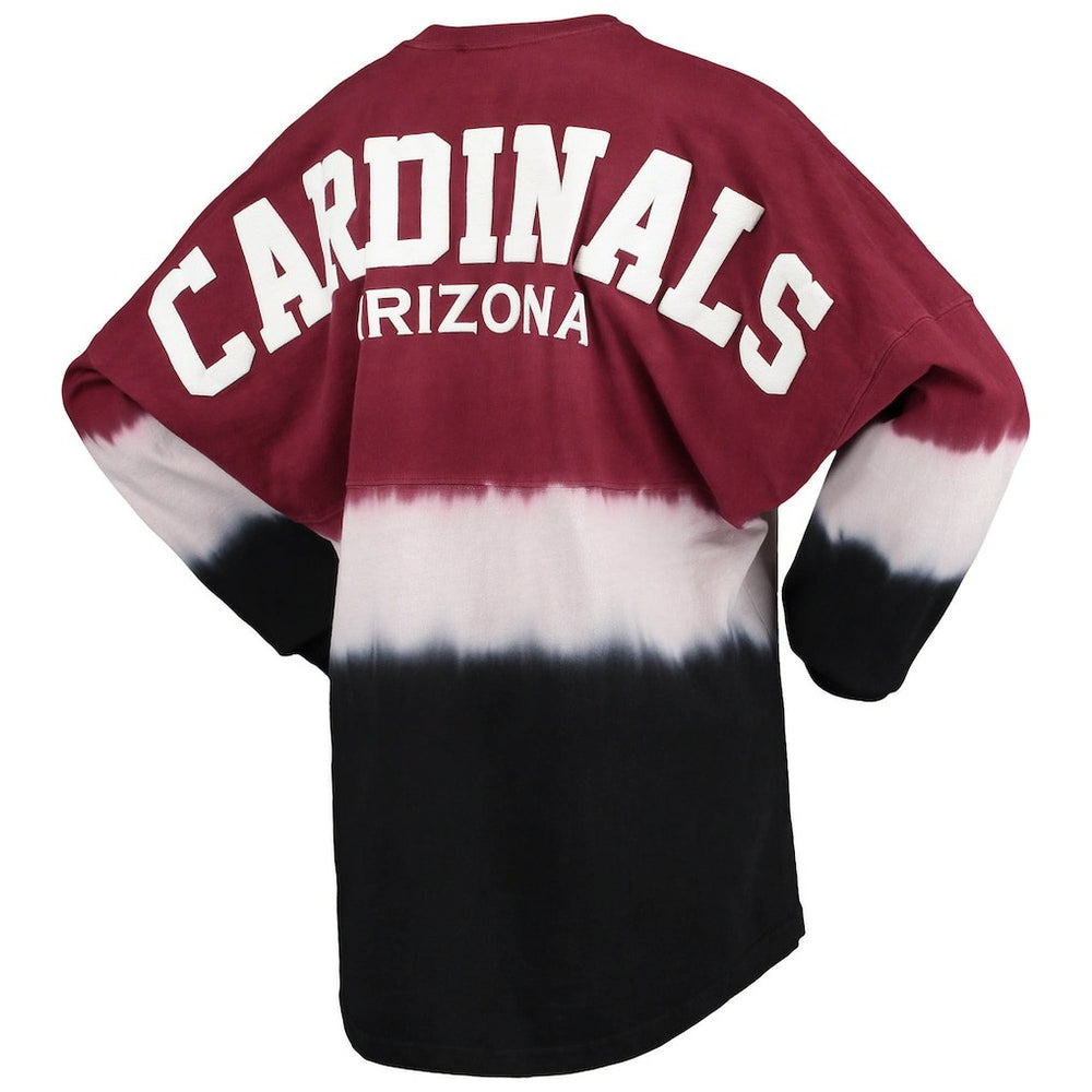 Arizona Cardinals Women's Ombre Long Sleeve T-Shirt - Cardinal/White T-shirts