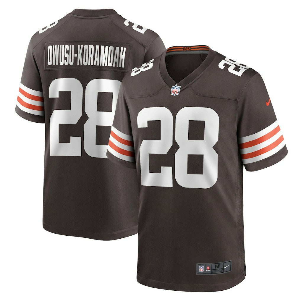 Jeremiah Owusu-Koramoah Cleveland Browns Game Player Jersey - Brown Jerseys
