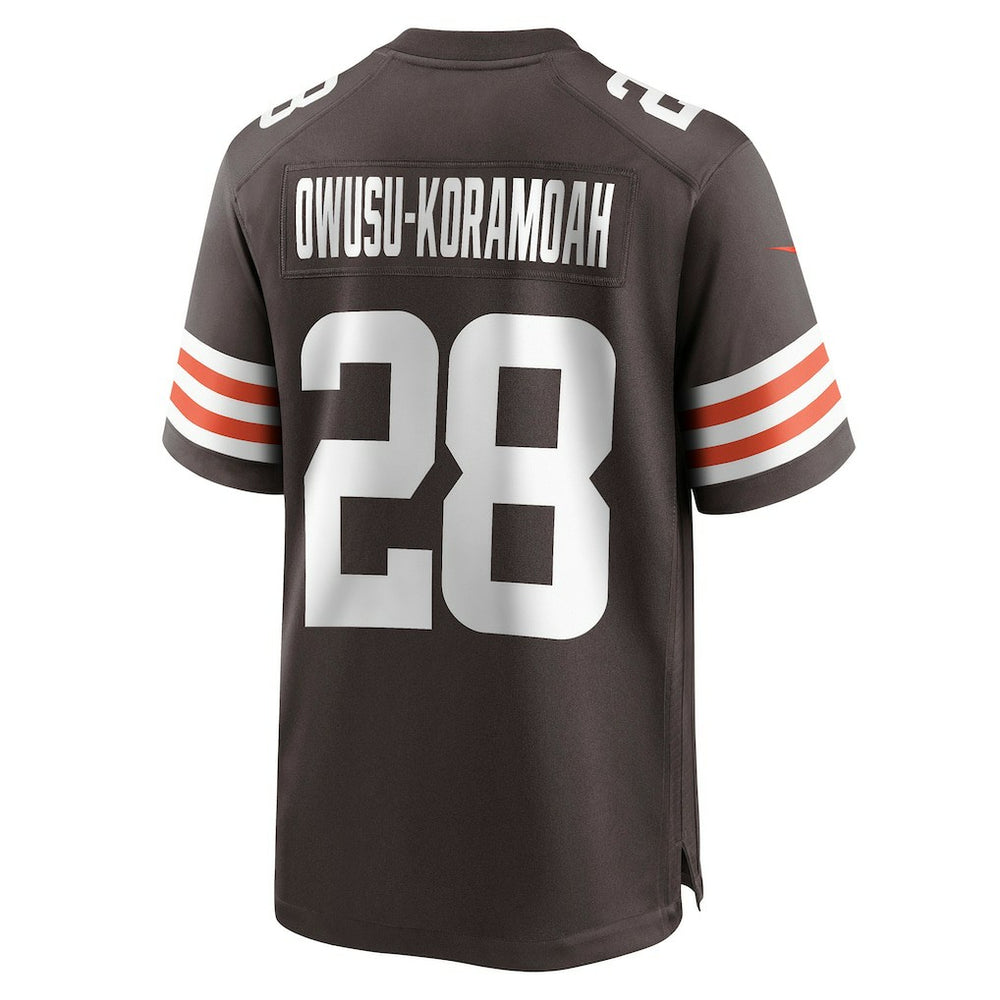 Jeremiah Owusu-Koramoah Cleveland Browns Game Player Jersey - Brown Jerseys