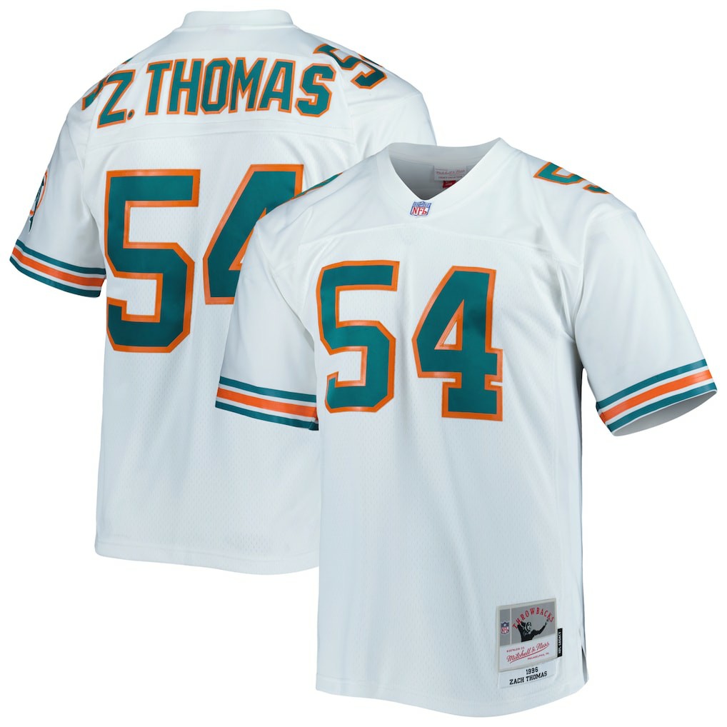Zach Thomas Miami Dolphins Legacy Replica Jersey - White Jerseys