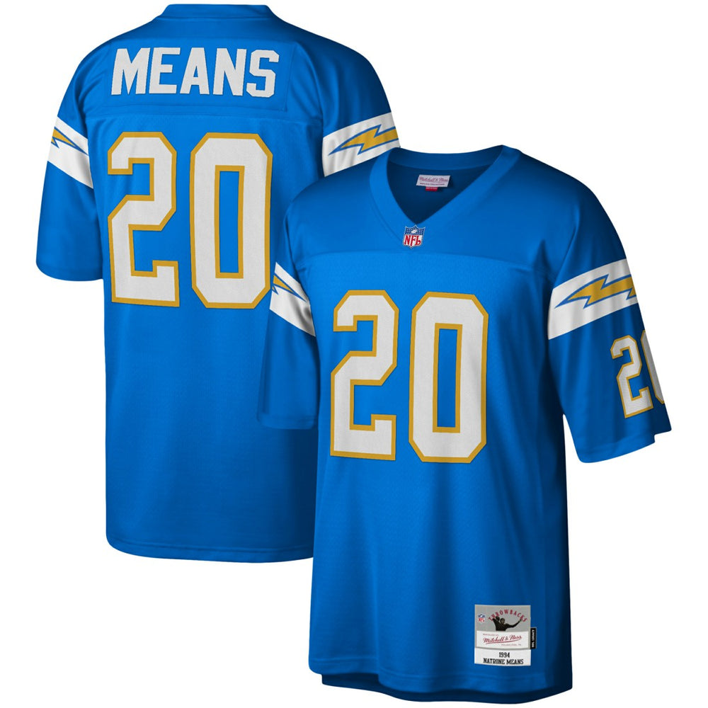 Natrone Means Los Angeles Chargers Legacy Replica Jersey - Powder Blue Jerseys