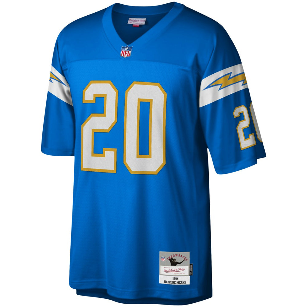 Natrone Means Los Angeles Chargers Legacy Replica Jersey - Powder Blue Jerseys