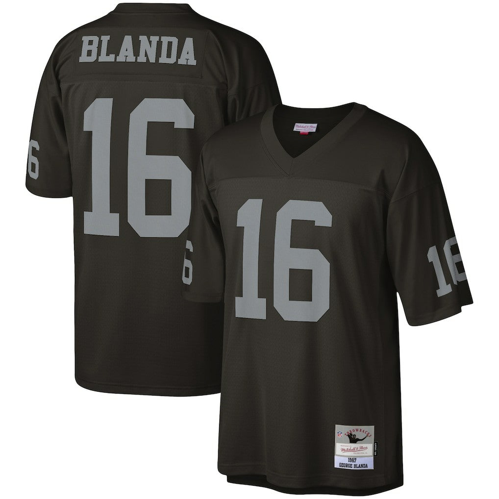 George Blanda Las Vegas Raiders Legacy Replica Jersey - Black Jerseys