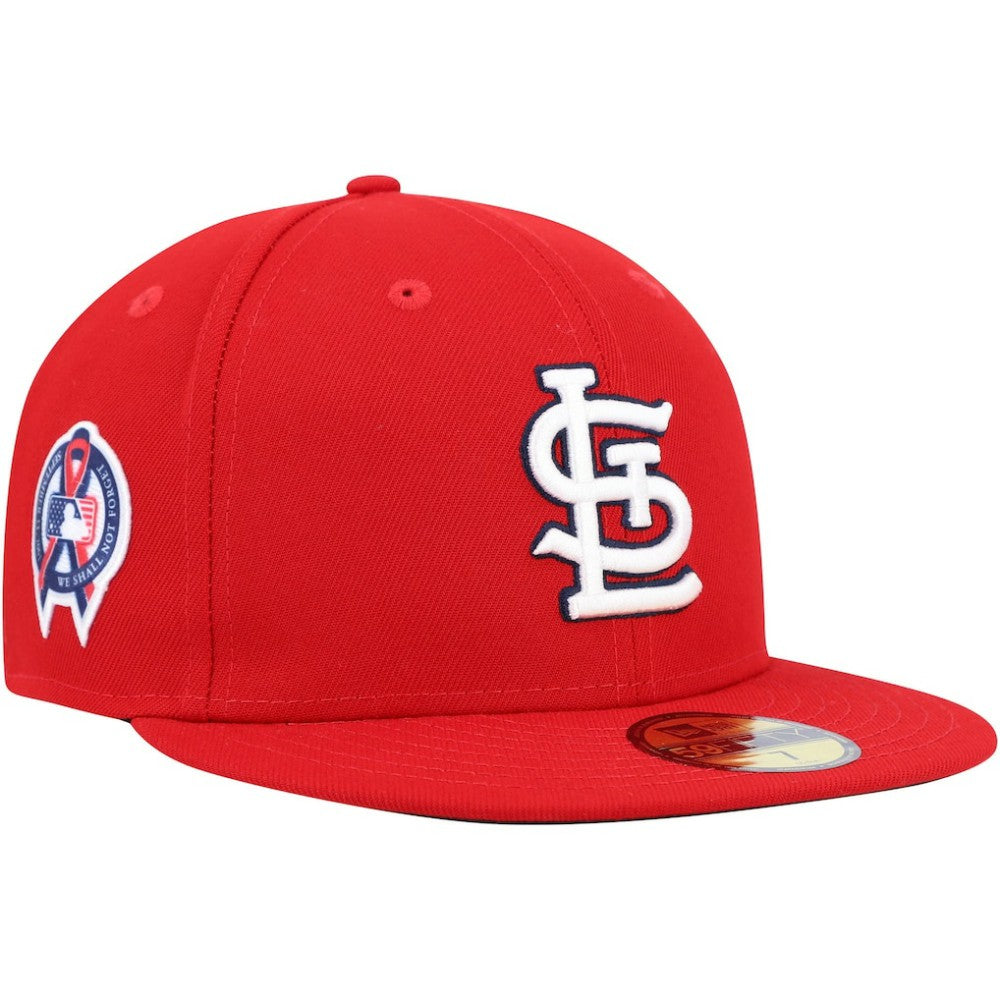 St. Louis Cardinals New Era 9/11 Memorial Side Patch 59FIFTY Fitted Hat - Red Hats
