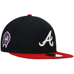 Atlanta Braves New Era 9/11 Memorial Side Patch 59FIFTY Fitted Hat - Navy Hats