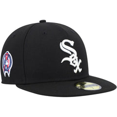 Chicago White Sox New Era 9/11 Memorial Side Patch 59FIFTY Fitted Hat - Black Hats