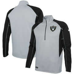 Las Vegas Raiders Combine Authentic Two-a-Days Half-Zip Jacket - Silver Jackets