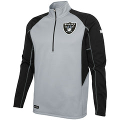 Las Vegas Raiders Combine Authentic Two-a-Days Half-Zip Jacket - Silver Jackets