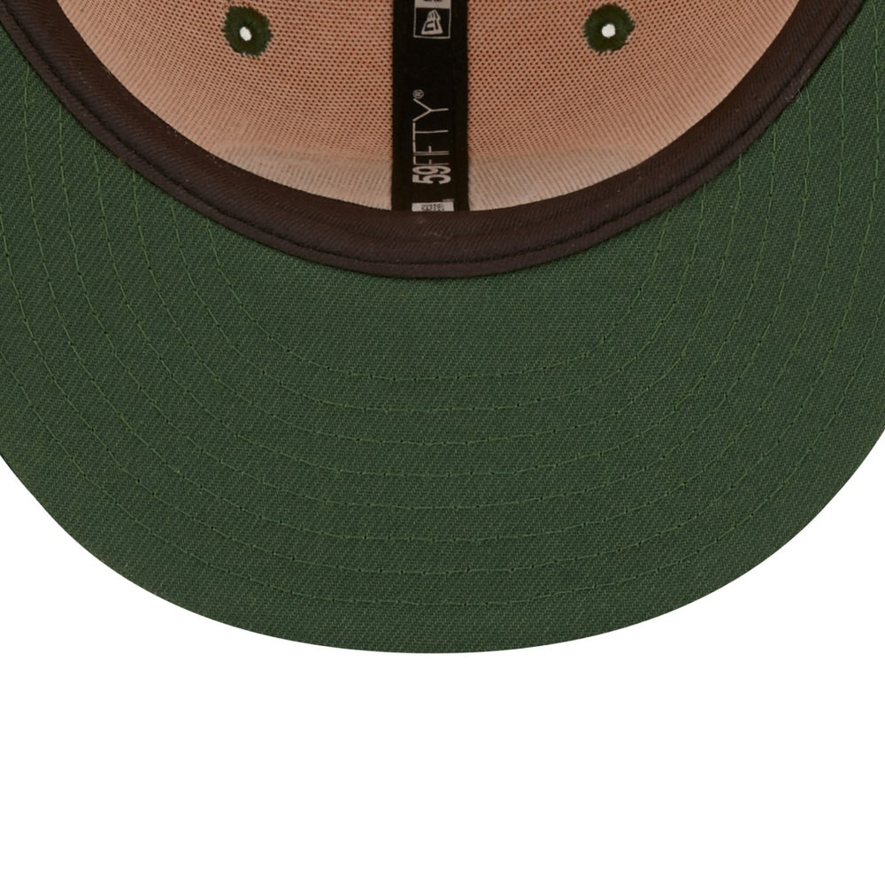 Green Bay Packers New Era Flipside 2Tone 59FIFTY Fitted Hat - Gold/Green Hats
