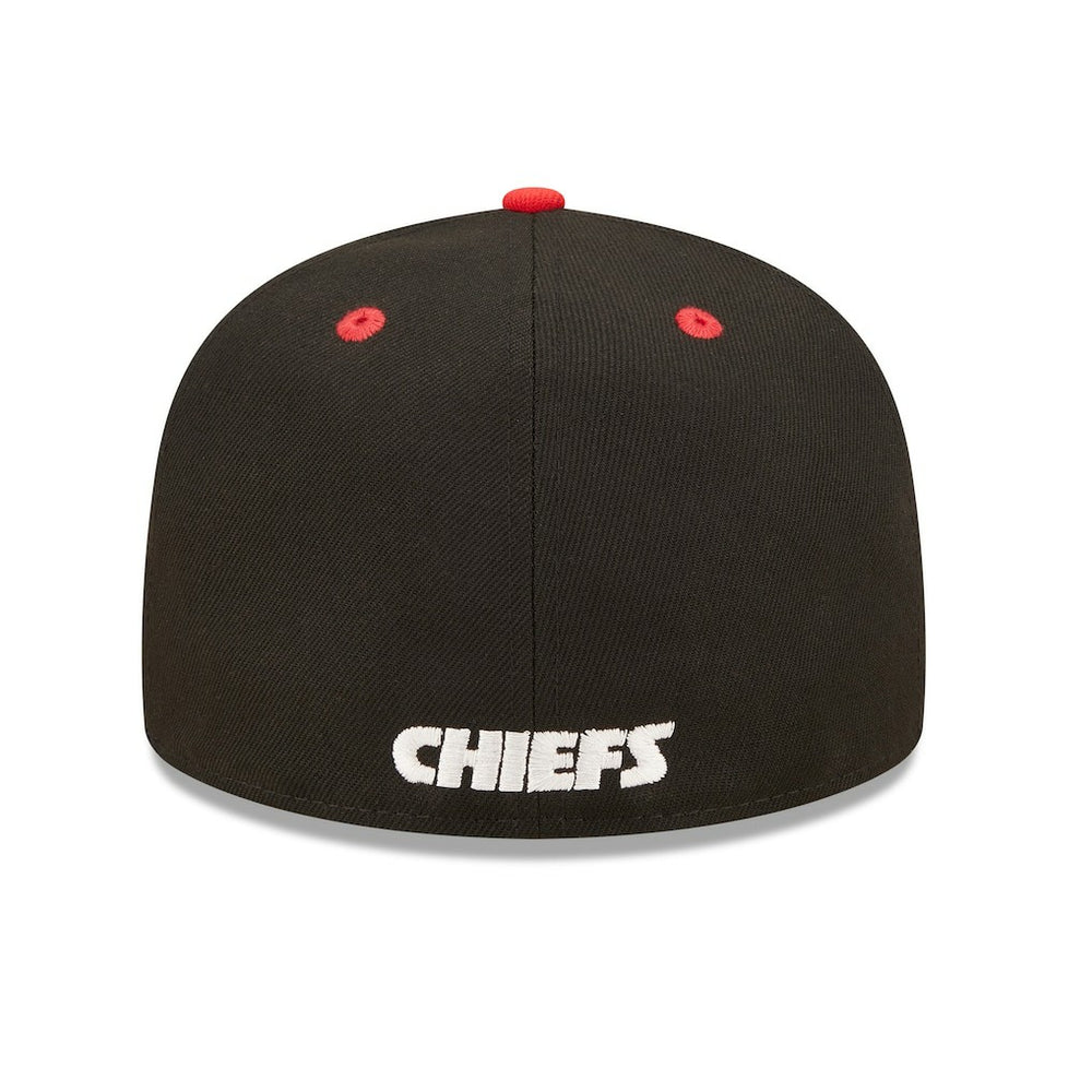 Kansas City Chiefs New Era Flipside 2Tone 59FIFTY Fitted Hat - Black/Red Hats