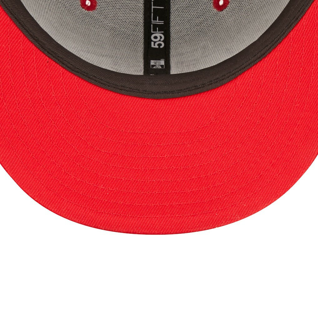 Kansas City Chiefs New Era Flipside 2Tone 59FIFTY Fitted Hat - Black/Red Hats
