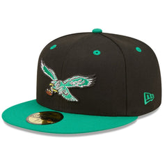 Philadelphia Eagles New Era Flipside 2Tone 59FIFTY Fitted Hat - Black/ Hats