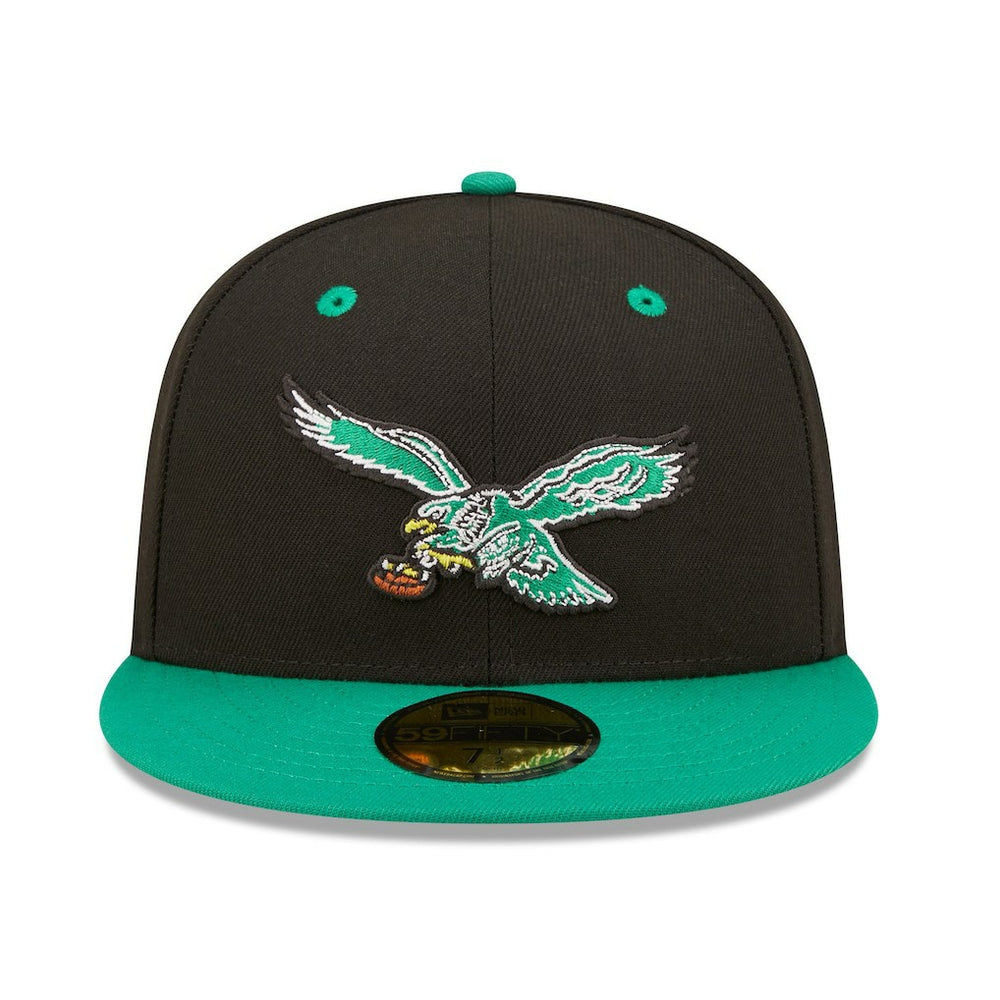 Philadelphia Eagles New Era Flipside 2Tone 59FIFTY Fitted Hat - Black/ Hats