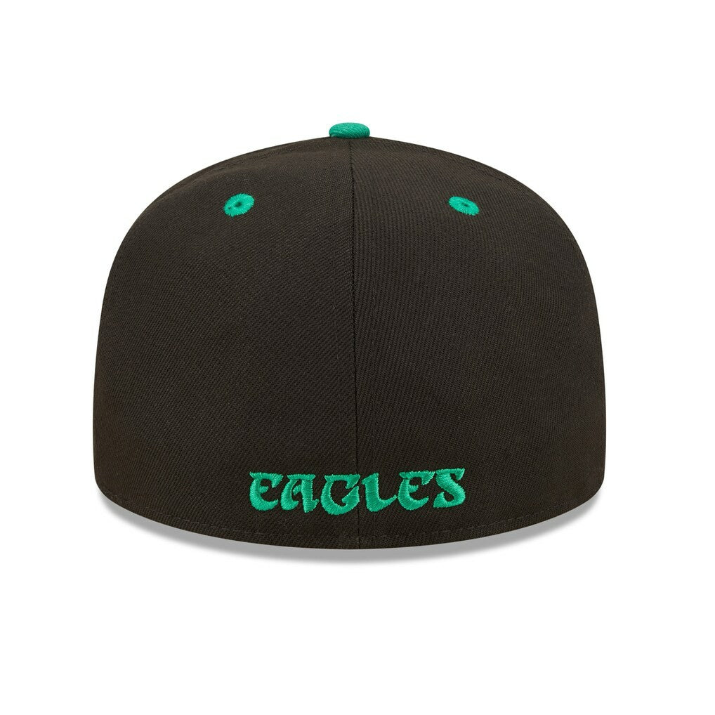Philadelphia Eagles New Era Flipside 2Tone 59FIFTY Fitted Hat - Black/ Hats