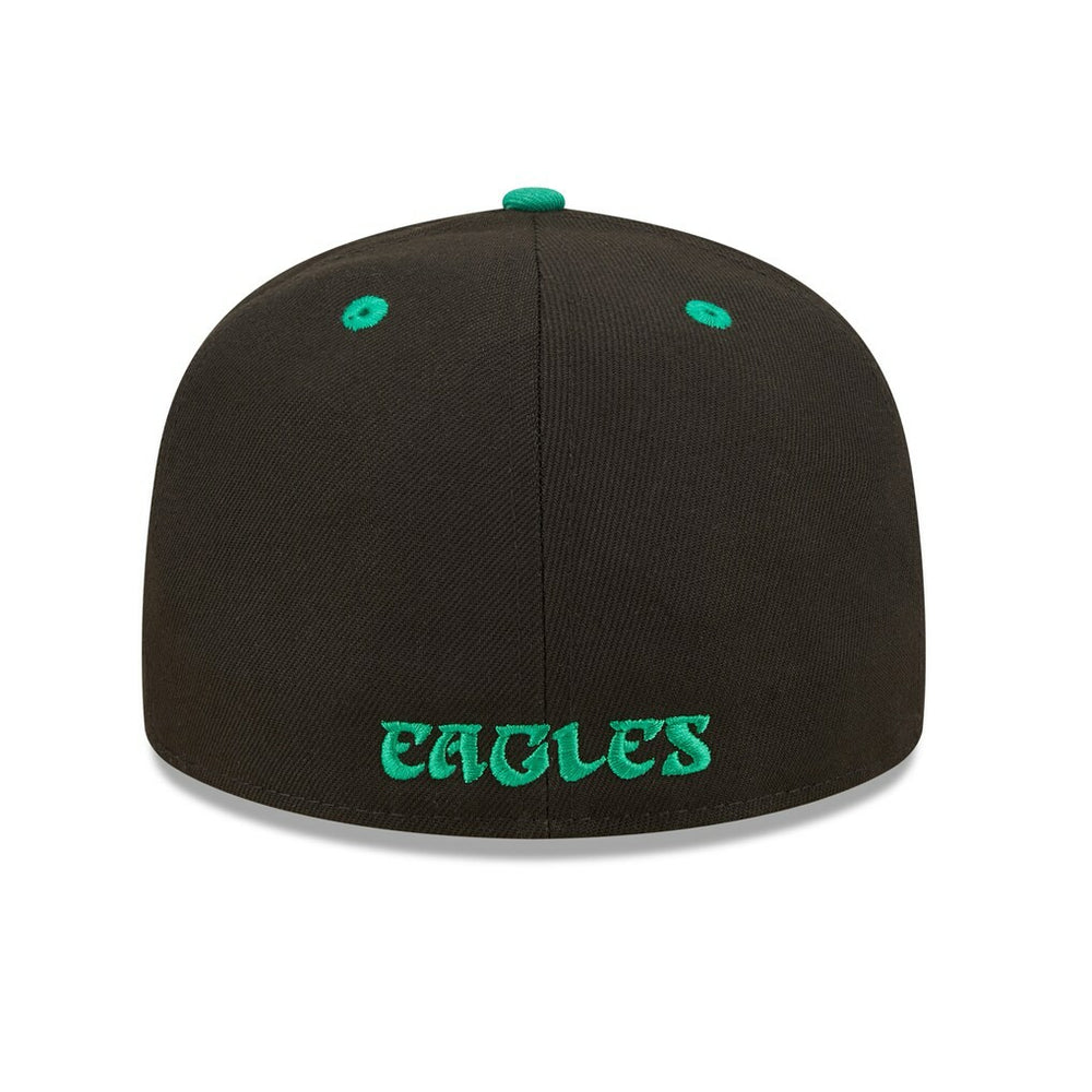 Philadelphia Eagles New Era Flipside 2Tone 59FIFTY Fitted Hat - Black/ Hats