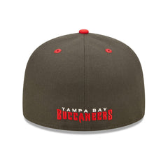 Tampa Bay Buccaneers New Era Flipside 2Tone 59FIFTY Fitted Hat - Pewter/Red Hats