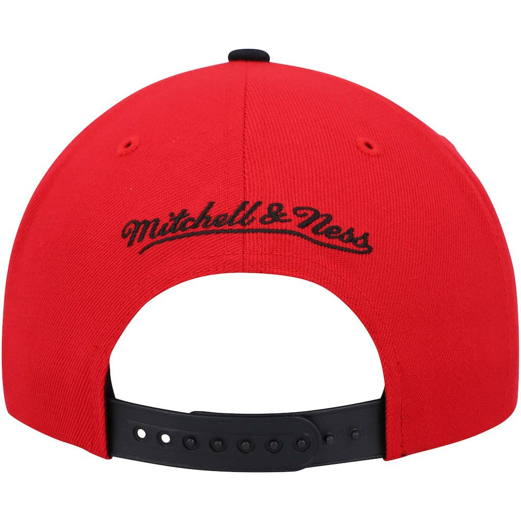 Chicago Bulls Day One Snapback Hat Black/White - Mitchell & Ness