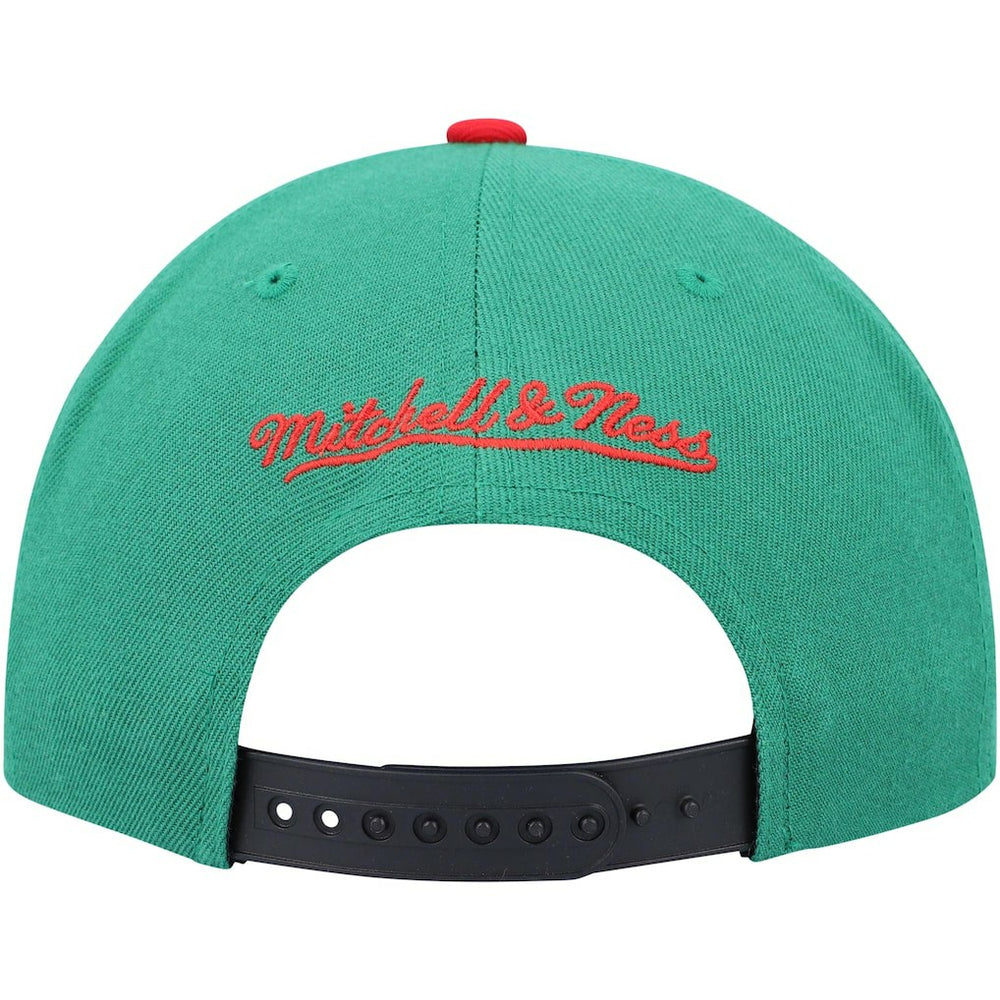Chicago Bulls Day One Snapback Hat Black/Green - Mitchell & Ness