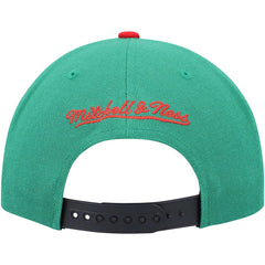 Chicago Bulls Day One Snapback Hat Black/Green - Mitchell & Ness