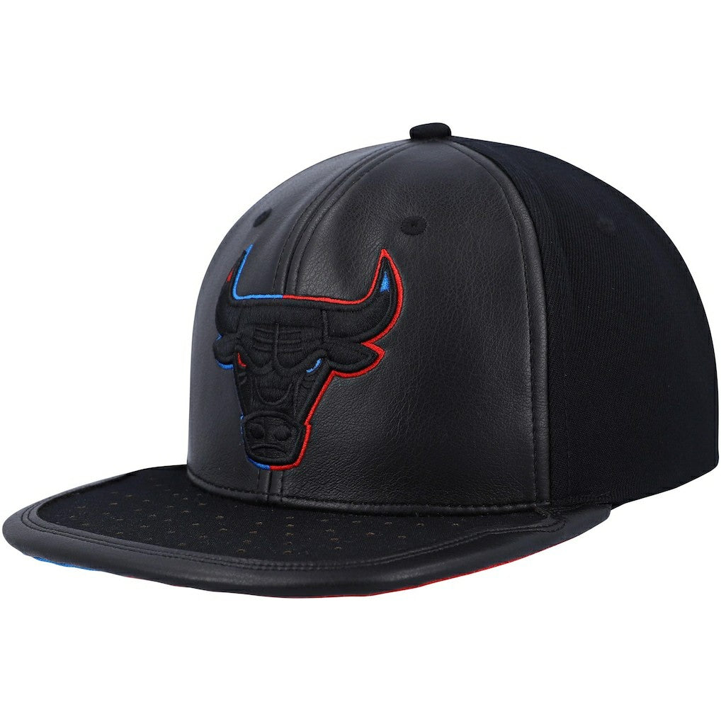 Chicago Bulls Day One Snapback Hat Black - Mitchell & Ness