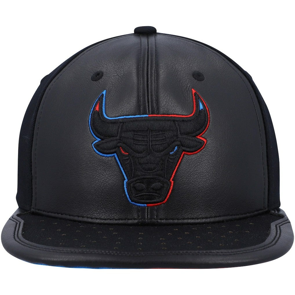 Chicago Bulls Day One Snapback Hat Black - Mitchell & Ness