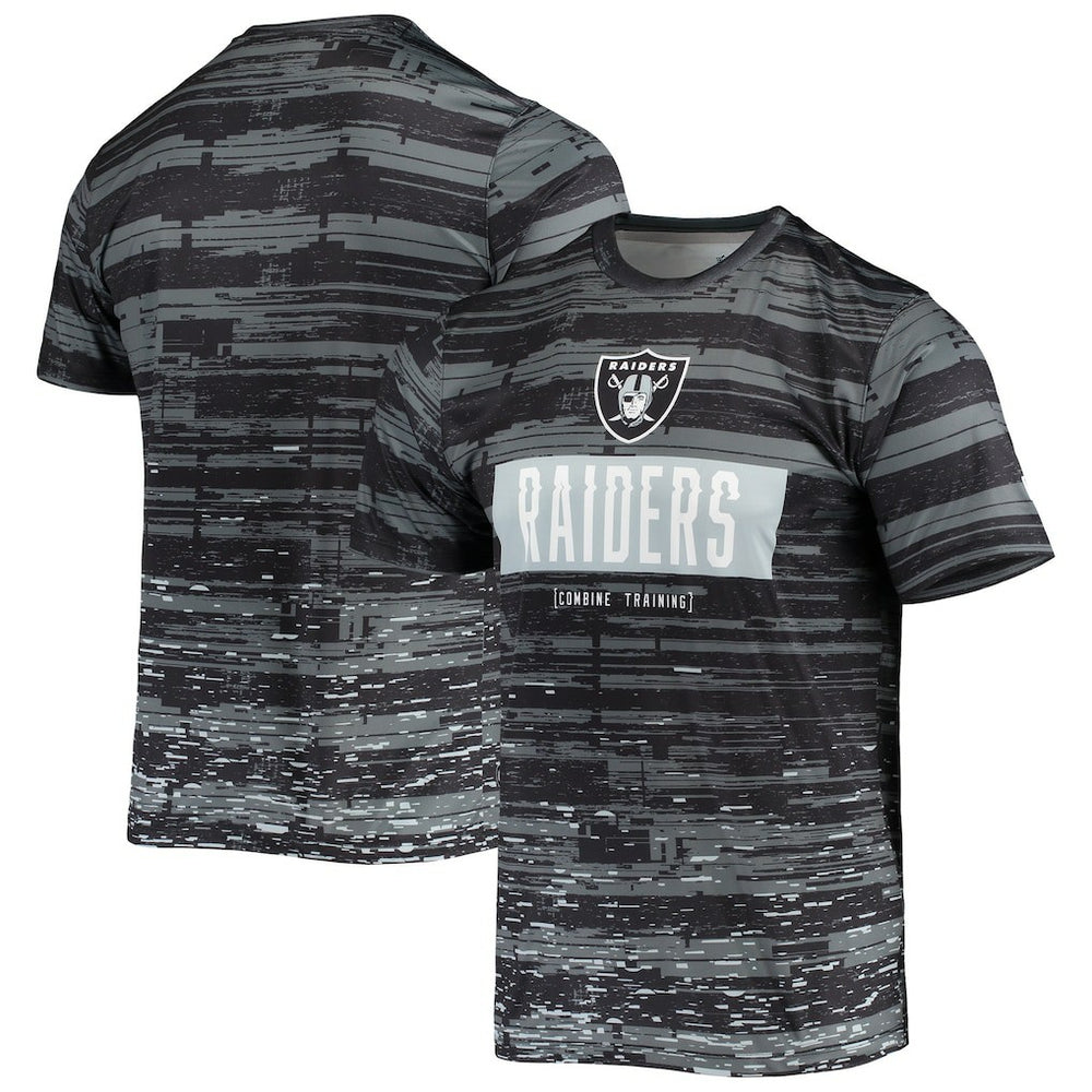 Las Vegas Raiders New Era Combine Authentic Sweep T-Shirt - Black T-shirts