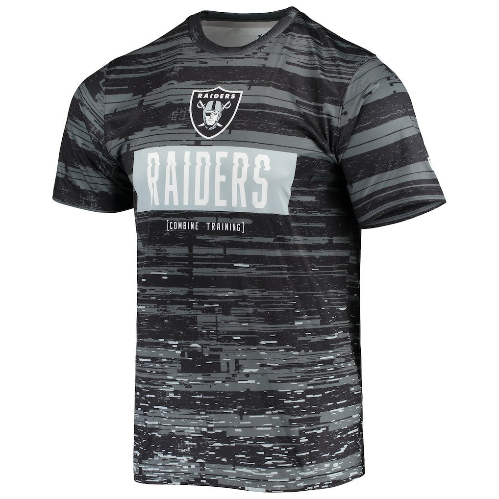 Las Vegas Raiders New Era Combine Authentic Sweep T-Shirt - Black T-shirts