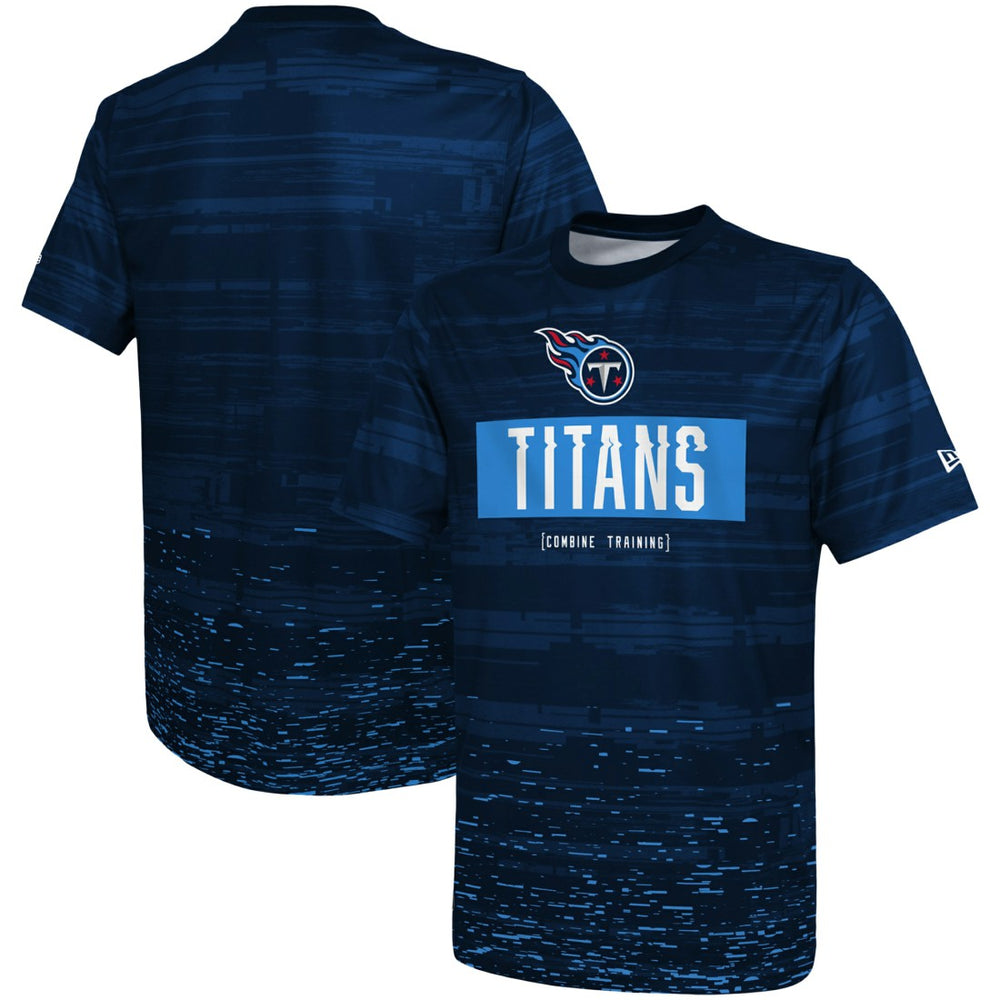Tennessee Titans New Era Combine Authentic Sweep T-Shirt - Navy T-shirts