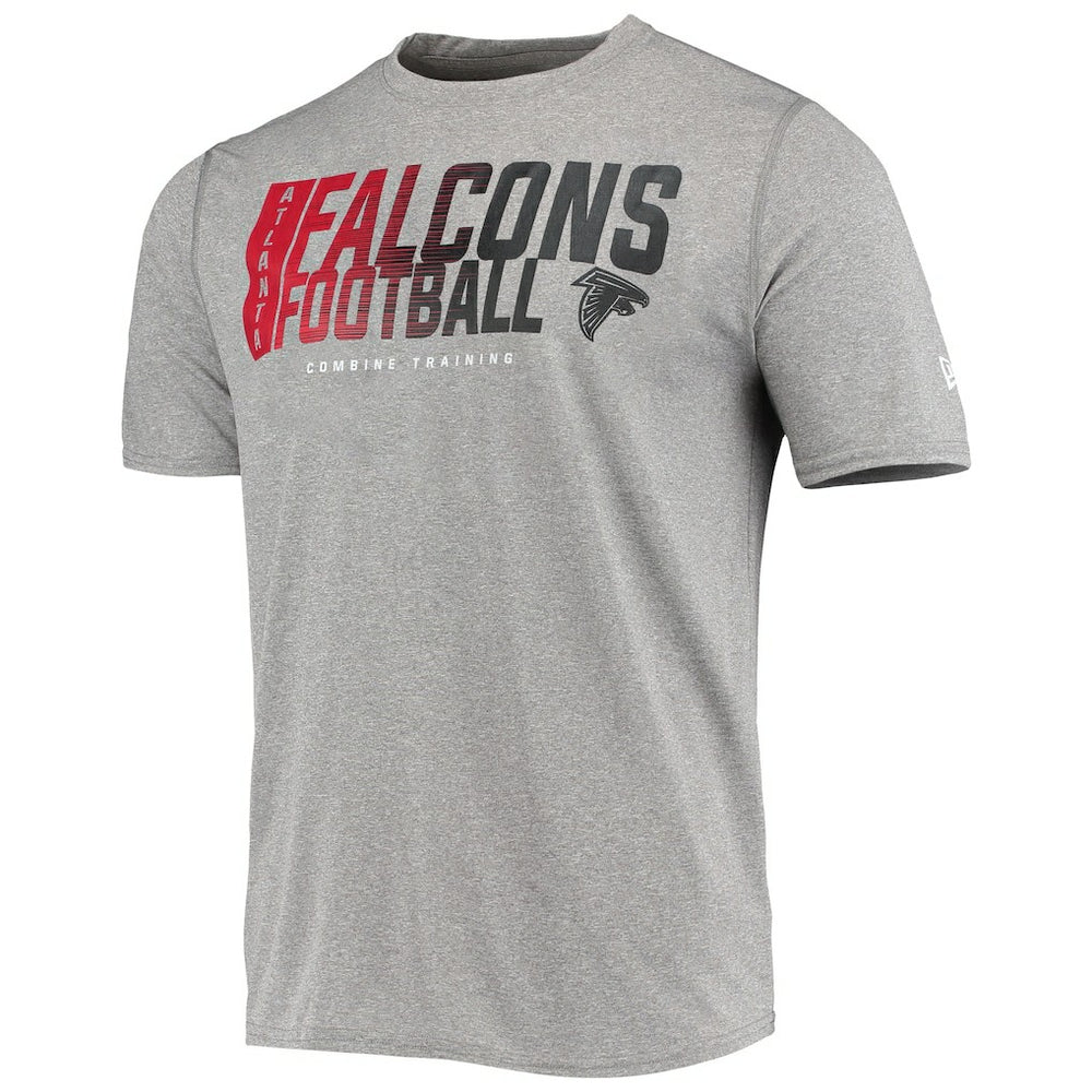 Atlanta Falcons New Era Combine Authentic Game On T-Shirt - Heathered Gray T-shirts