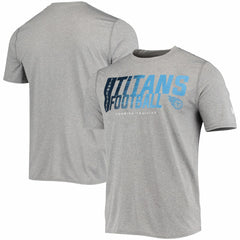 Tennessee Titans New Era Combine Authentic Game On T-Shirt - Heathered Gray T-shirts