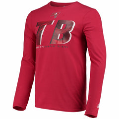 Tampa Bay Buccaneers New Era Combine Authentic Static Abbreviation Long Sleeve T-Shirt - Red T-shirts
