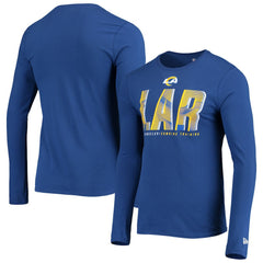 Los Angeles Rams New Era Combine Authentic Static Abbreviation Long Sleeve T-Shirt - Royal T-shirts