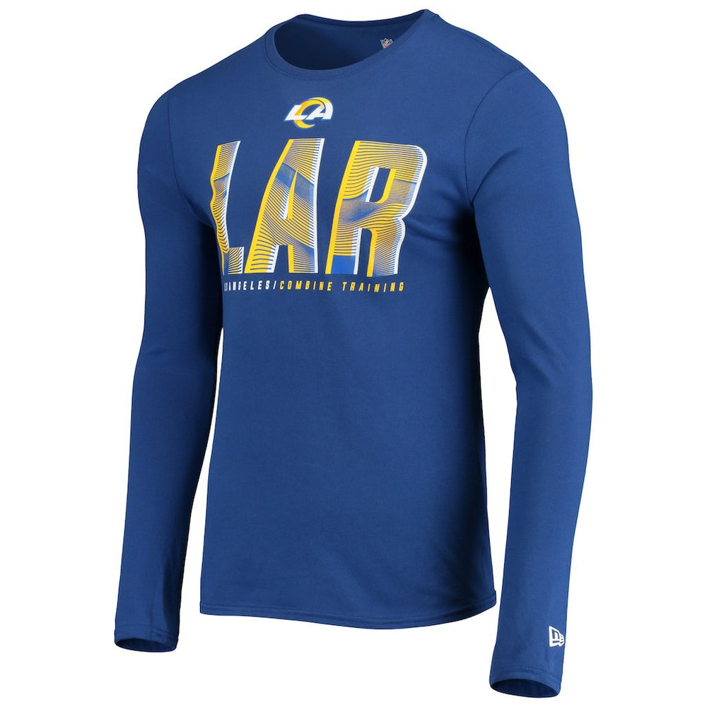 Los Angeles Rams New Era Combine Authentic Static Abbreviation Long Sleeve T-Shirt - Royal T-shirts