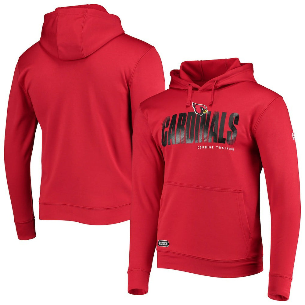 Arizona Cardinals New Era Combine Authentic Hard Hash Pullover Hoodie - Cardinal Hoodies
